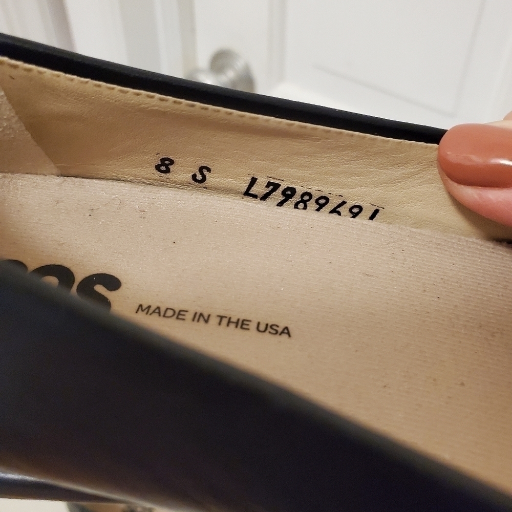 SAS Scenic Leather Ballet Style Black Flats Size 8, classic, Business Casual - Picture 3 of 14